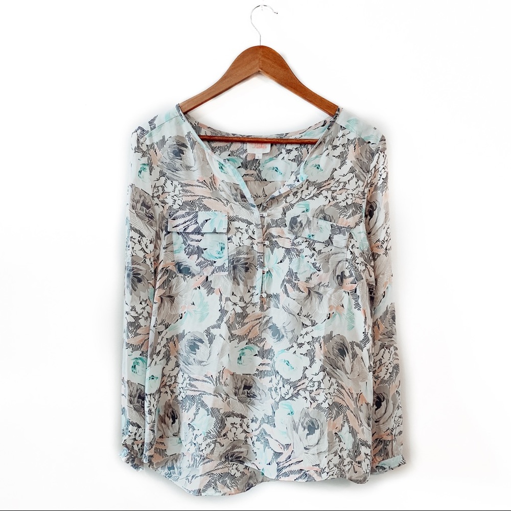 Parker Marissa Blouse in Hawaiian Floral